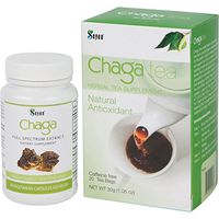 Sayan Siberian Chaga Mushroom Extract Supplement and Chaga Tea - 90 Vegetarian Capsules and 20 Tea Bag Box - Wild-Harvested Dietary Supplement for Immune System Support + Natural Energy Boost