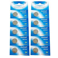 Eunicell CR1616 Lithium Blister Pack 3V 3 Volt Coin Cell Batteries (10 pcs)