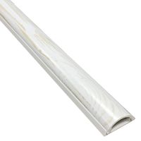 Electriduct Cable Shield Cord Cover - CSX-1.5 PVC Floor Wire Protector - 31 Inch - Wood Grain White