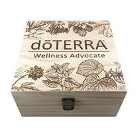 Botanical Garden Box - Premium Essential Oil Storage Box 36 Slots - Rollerball Series - Wooden Aromatherapy Storage