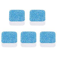 Washing Dishwasher Machine Tub Bomb Cleaner, Deep Cleaning Descaler Cleaner Effervescent Tablet Odor Eliminator for Home (Blue, 5Pcs)