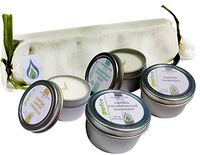 Greenfire All Natural Massage Oil Candles, Assorted Fragrance Blends, Travel Size: 1 Fluid Ounce, Gift Set of 4