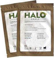 Progressive Medical Halo Chest Seal High Performance Occlusive Dressing for Trauma Wounds, (2 Pack (2 Count))