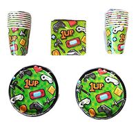 Gaming Party Party Bundle 7" Plates (16) Napkins (16) Cups (16)