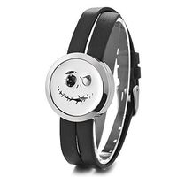 Garden Charms Essential Oils Diffuser Locket Bracelets Hollow Out Aromatherapy Double Leather Magnet Bracelet with Felt Pads GCVA-732