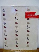 Address Labels Christmas Happy Holidays Snowman Reindeer