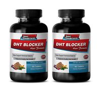 Hair Loss dht Blocker - DHT Blocker Hair Formula - Support Healthy Hair Growth - Saw Palmetto Supplements for Women - 2 Bottles 120 Coated Tablets