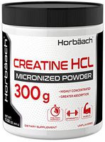 Micronized Creatine HCL Powder | 300 Grams | Superior Absorption, Highly Concentrated | Unflavored | Vegetarian, Gluten Free, Non-GMO | by Horbaach