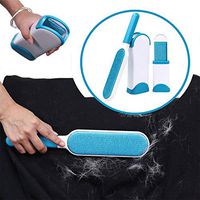 Fur And Lint Removal Brush,Pet Hair Remover Brush with Self-Cleaning Base Cleaning Slicker Brush for Dogs Cats, for Furniture, Couch, Carpet, Clothing,Orange