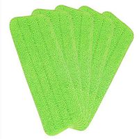 Haoun 5 Pcs Laminate Hardwood Floor Mop Microfiber Cleaning Pad Replacement Washable(Green)