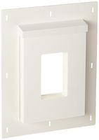 Builders Edge SMR68TW Sturdimount Receptacle Primed Mounting Block, 6 In W X 8-1/2 In H, Fiber Cement