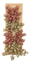 Holiday Crafts (TM) Decorative Burlap Curly Bow 3 Sets of 4 for a total of 12 bows (Red and Natural)