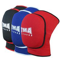 TMA Knee Support Brace Protector Foam Pads Guard Wraps Elasticated Shield (Blue, L/XL)