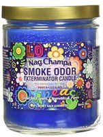 Smoke Odor Exterminator 13 oz Jar Candles Nag Champa Asssortment (8) Includes Nag Champa, Tatted, Frangipani, Forest Walk, Vanilla Glitz, Rasta Love, Hippie Love & Trippy Hippie.