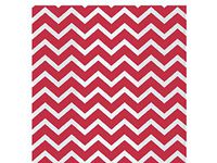 Christmas Print Cello Bags - Chevron Red 5x3x11" Cello Bags 1.2 mil (2 Packs; 100 Bags Per Pack) - WRAPS-C4BCHR