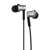 Mi In-Ear Headphones Pro Silver Dual Driver Earbuds with Mic, including 3 size earbuds (US Version with Warranty)