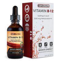 Vitamin B12 Sublingual Liquid Drops - Methylcobalamin, VIT B 12 Supports Energy, Max Absorption, 3000mcg Per Serving, 60 Servings, Non-GMO, Vegan Friendly, Manufactured in The USA