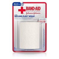 Johnson and Johnson First Aid 3 in. x 2.5 yd. Secure-Flex Wrap 1 ct Carded Pack - 24 per case.