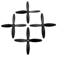 Lumenier 5x4x4 - 4 Blade Propeller (Set of 4 - Black) FPV Drone Racing