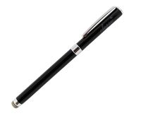 SANOXY 2 in 1 Dual Function Conductive Microfiber Fabric Capacitive Stylus Rollerball Ink Pen (DUO BLACK)