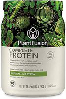 PlantFusion Complete Plant Based Pea Protein Powder | Dietary Supplement |Non-GMO, Vegan, Dairy Free, Gluten Free, Soy Free | Allergy Free w/Digestive Enzymes, Natural - No Stevia, 1 Pound