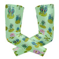 Anyangquji Frog Lotus Arm Sleeve Protectiv for Man Elbow Brace for Arthritis (1 Pair)