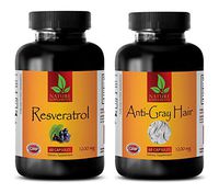 Anti-Aging Supplement - RESVERATROL - Gray Hair - Combo - Saw Palmetto Capsules for Women - (2 Bottles Combo)