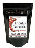 CurEase Tribulus Terrestris Extract Powder Testosterone Booster 45% Saponins, 453 Grams 1 Pound