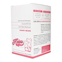 KOIOS - Extra-Strength Nootropic Powder Stick Pack, Enhance Brain Function, Improve Memory & Productivity, Contains Lion’s Mane & Chaga Mushroom, MCT Oil, 100mg Caffeine (Gummy Bear, 15 Count)