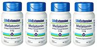 Life Extension Melatonin 6 Hour Time Release 3 Mg 60 Ct Vtabs (Pack of 4)