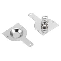 uxcell 50Pairs 18650 Battery Negative to Positive Conversion Spring Contact Nickeling Plate 18.5mmx16mm