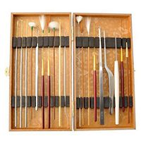 Amatolo Multifunction Ear Pick Cleaning Set Ear Wax Removal Cleaner ，Beauty Tools Kit （19pcs a Set with Wooden Box）