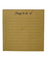 Roobee Things to Do Kraft Oversized Notepad, 250 Count