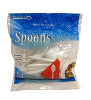 Bonita Home Cutley Plastic White Spoons 51 Count, Case of 48