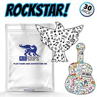 GrifGrips Rock Star Combo (Eagle and Guitar Shapes Pre-Cut for Dexcom G6 - Extreme Formula - 30 Pack)