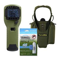 Thermacell Camper's Kit : Mosquito Repellent Appliance Olive, Holster Olive + 4 Single Refills