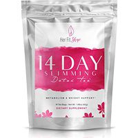 Her Fit Shape - 14 Day Slimming Tea Detox - Boost Weight Loss - Suppress Appetite - Reduce Bloating - Gentle Cleansing to Promote Digestive Health (14 Tea Bags - 3g ea)