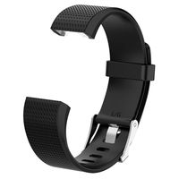 Homsta Soft Fashion Silicone Replacement Watch Band Wrist Strap Compatible with Fitbit Charge 2