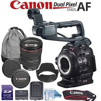 Canon EOS C100 Mark II with Dual Pixel CMOS AF & EF 24-105mm f/4L is II USM Zoom Lens Bundle