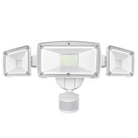 Harmonic LED Security Lights Outdoor 4000LM, 42W 6000K Super Bright Motion Sensor Light, 3 Adjustable Head, IP65 Waterproof Flood Light Outdoor for Entryways, Stairs, Yard and Garage