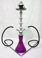 2-Hose Hookah Pipe Sale! 28" PURPLE MAGIC Shisha Narghile