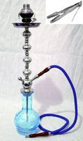 1 hose 28" Blue Hookah shisha nargila bar narguile nargile glass water headshops
