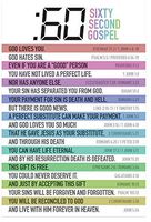 Sixty Second Gospel (Postcard Gospel Tract, Packet of 100, NKJV)