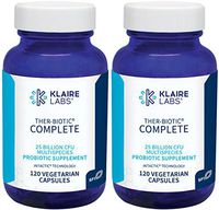 Klaire Labs Ther-Biotic Complete Probiotic - 25 Billion High CFU Blend, The Original Hypoallergenic Probiotic for Men & Women, Dairy-Free (120 Capsules, 2 Pack)