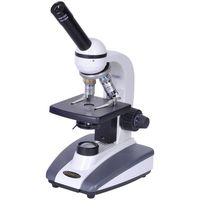 Omano OM136-C - 40x-400x - Premium Monocular - Student Compound Microscope - Professional Condenser - Halogen Illumination