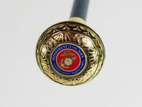 Marine Medallion Brass Door Knob Cane