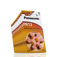Panasonic Hearing Aid Batteries Size 13, 60pcs + Keychain Kit
