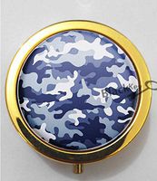 BlackKey Military Camo Camouflage Pattern 3-Compartment Decorative Pocket Gift Box Case Organizer for Pill, Color 2 -1345