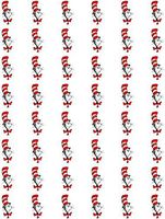 LLStickers 48 DR. Seuss CAT in The HAT Envelope Seals Labels Stickers (1.2" Round)
