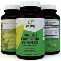Garcinia Cambogia Weight Loss Supplement with 95% HCA - Pure Fat Burner Diet Pills for Men & Women Natural Garcinia Cambogia Extract Boost Metabolism Energy Suppress Appetite - Earthmade Sciences